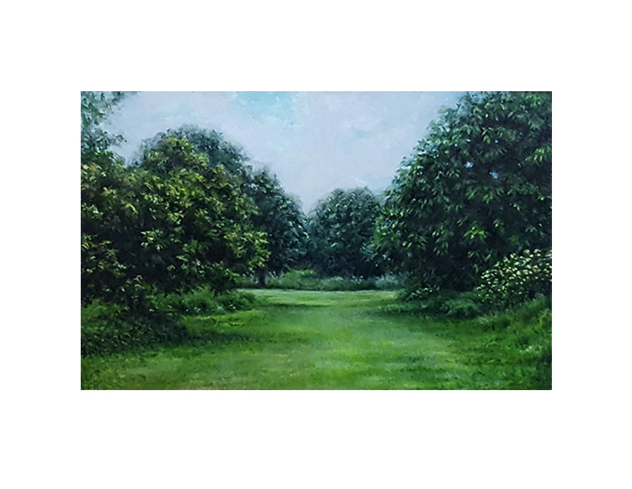 Oil on Panel by Jack Haggle at Norton Way Gallery, Hertfordshire