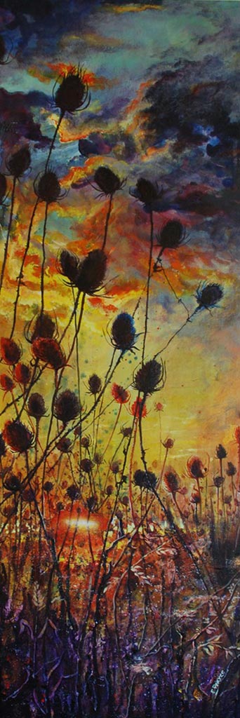 Acrylic on Canvas by Emma Pearce at Norton Way Gallery, Hertfordshire