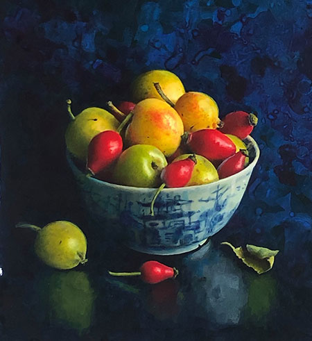 Watercolour by Denise Heywood at Norton Way Gallery, Hertfordshire