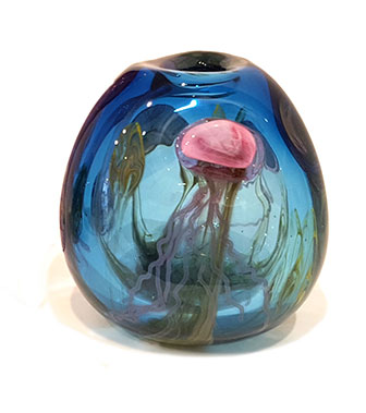 Glass by Siddy Langley at Norton Way Gallery, Hertfordshire