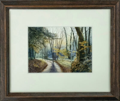 This miniature watercolour painting is an original work of art.