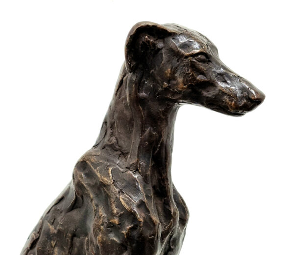 Stuart Anderson original art. Stuart Anderson at Norton Way Gallery Hertfordshire. Warm and full of vitality, Stuart Anderson creates bronze sculptures that capture the life and energy of the animal or human that they portray. An original Stuart Anderson sculpture.