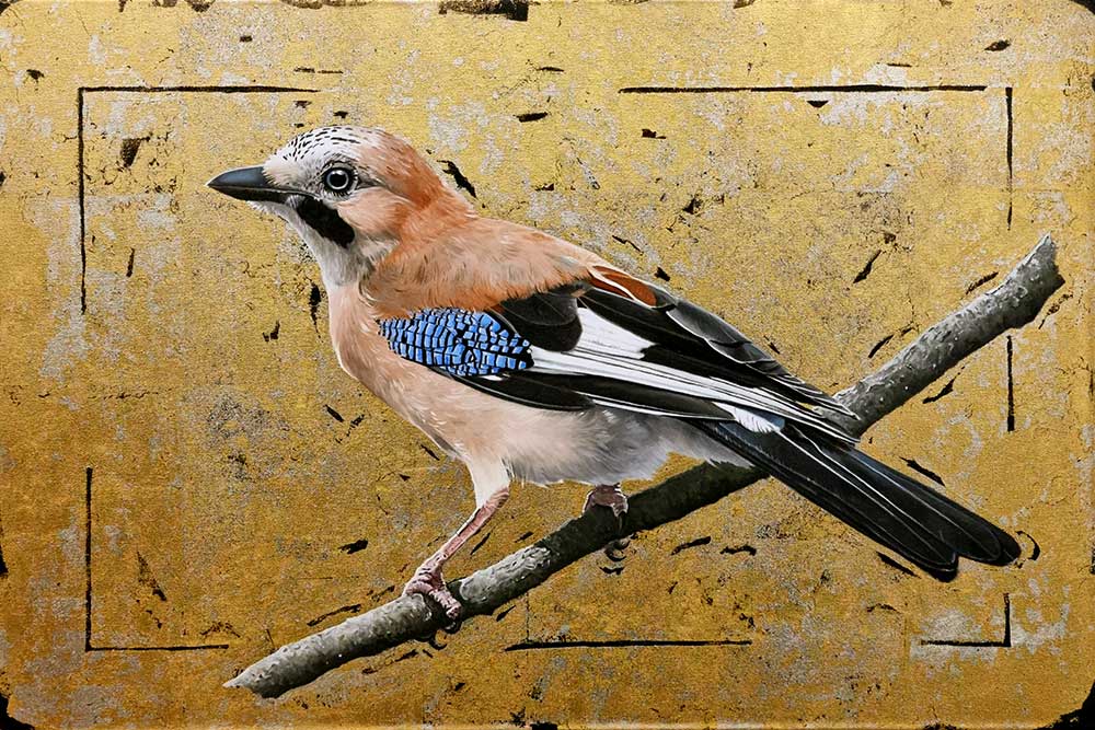 Clive Meredith: Oil and Gold leaf painting