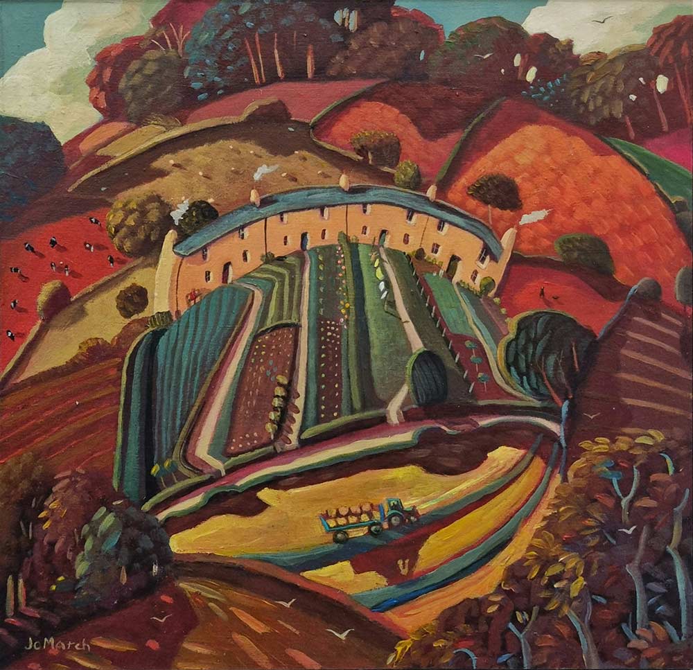 Jo March original art. Jo March at Norton Way Gallery Hertfordshire.