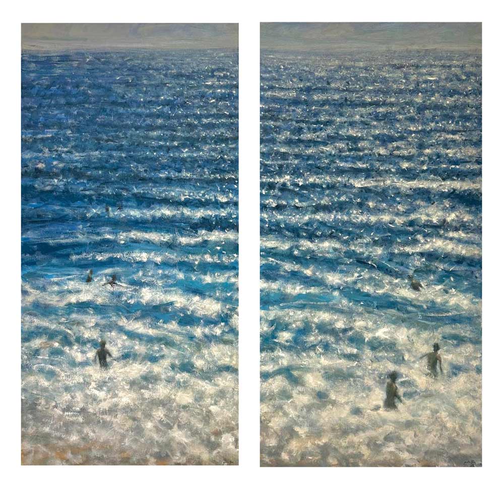 Justin Tew: Justin Tew art at Norton Way Gallery Hertfordshire. This painting as an original oil painting by Justin Tew.