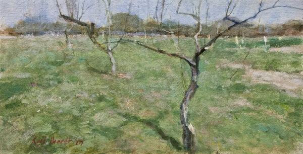 Karl Heerdt: Karl Heerdt at Norton Way Gallery. Original acrylic landscape by American artist, Karl Heerdt.
