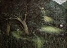 Lynda Jones of Monmouth: Lynda Jones at Norton Way Gallery. Lynda Jones paintings of the countryside reflect a mysterious and dark beauty of the wild. Her paintings often include signs of inhabitance by humans or animals. Each ink and watercolour is an original Lynda Jones work of art.