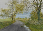 Watercolour by Rosalind Pierson at Norton Way Gallery, Hertfordshire