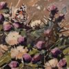 Andrew Haslen at Norton Way Gallery, Hertfordshire. This original artwork by British artist, Andrew Haslen is painted in oils. It depicts a butterflies and folwers.